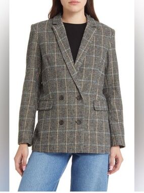 RAILS Cody Houndstooth Blazer Size Small